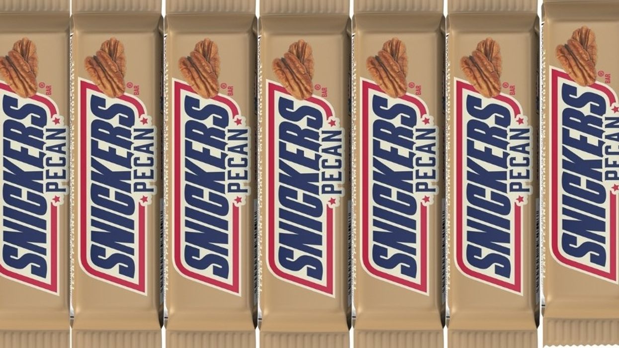 There's a new Snickers bar that's filled with pecans, and it's made in Texas