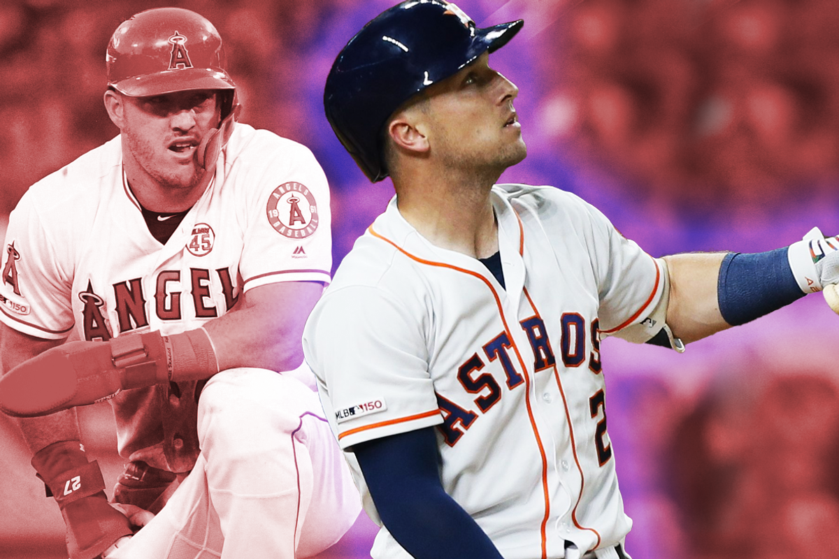 Angels Mike Trout and Astros Alex Bregman