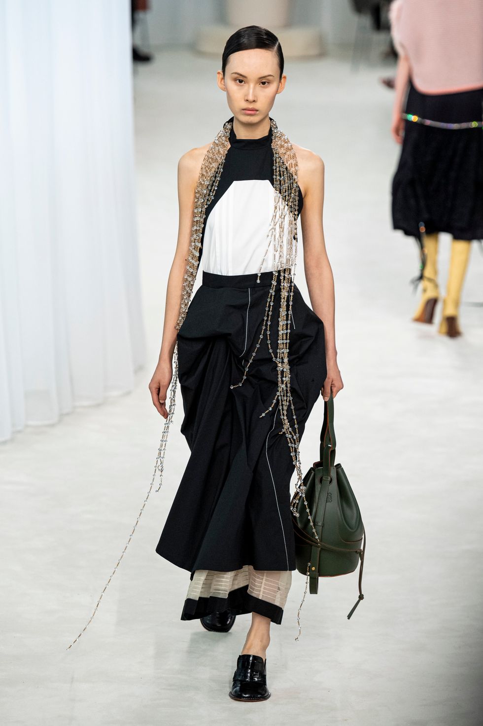 Loewe Showed Pannier Wide-Hipped Dresses for Spring 2020 - PAPER