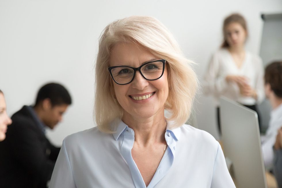 A senior executive maintains a higher level of professionalism at the office
