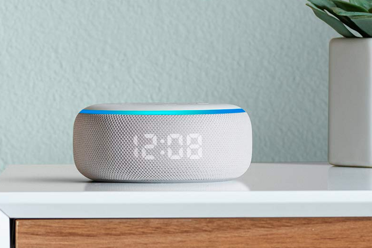 Amazon Echo Dot with Clock