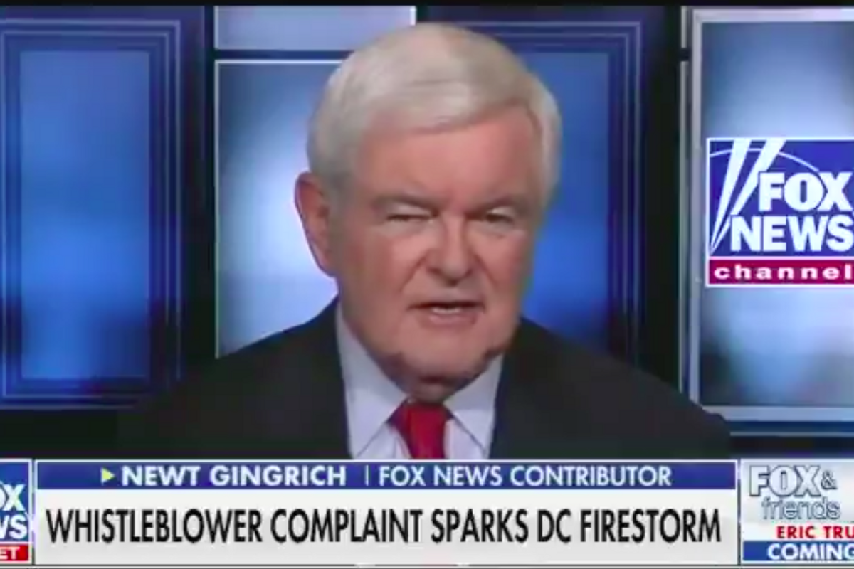 Newt Gingrich Knows A BS Partisan Impeachment When He Orchestrates One