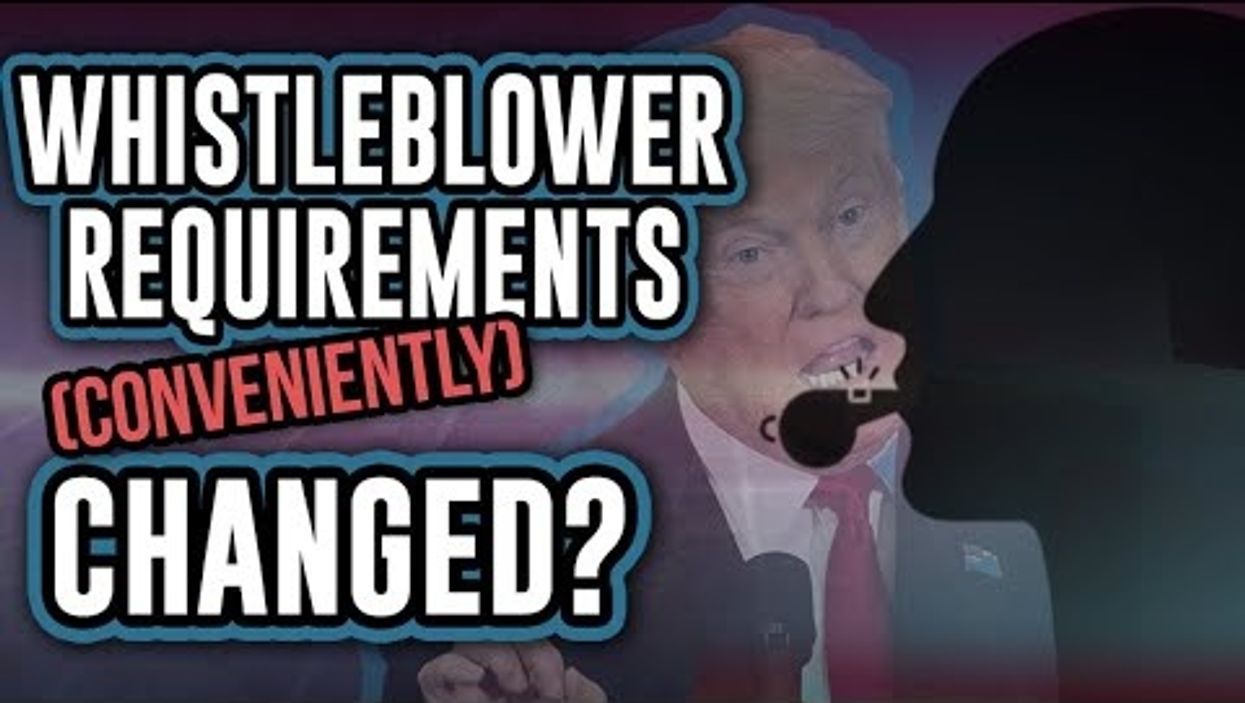 DEEP STATE?! Whistleblower requirements change DAYS before UKRAINE, Trump allegations