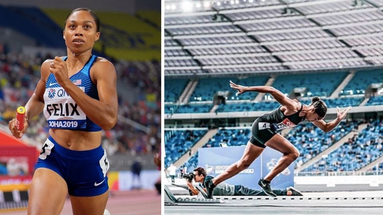 Allyson Felix just broke Usain Bolt's record—a mere 10 months after giving  birth - Upworthy, image size:1245x700