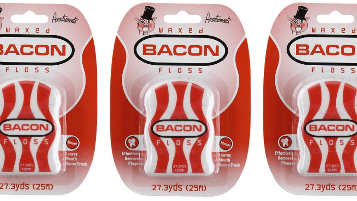 Bacon-flavored dental floss is a thing that exists