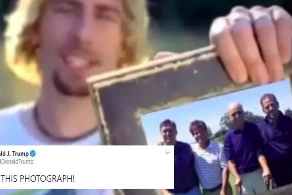 Nickelback's label forced Twitter to delete a video tweeted by Trump