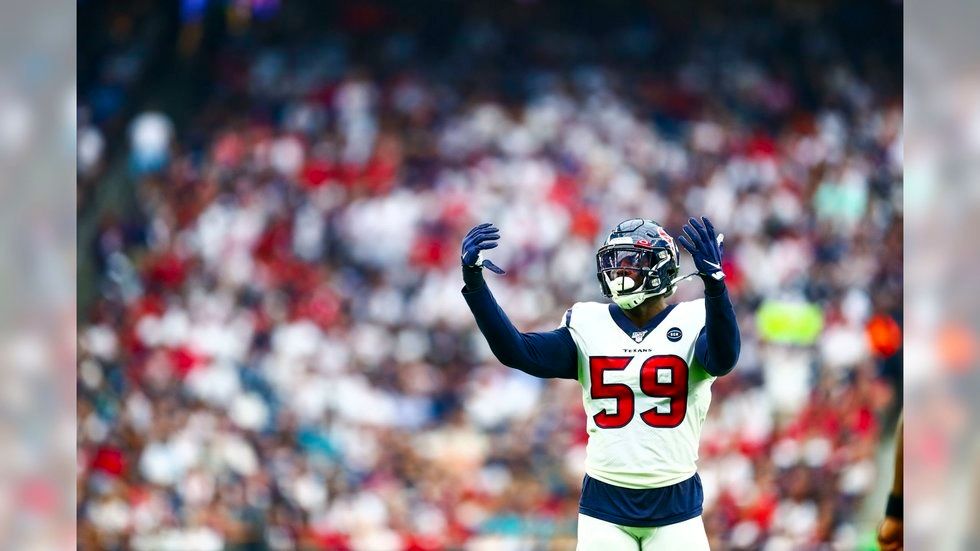 Texans Whitney Mercilus and Jadeveon Clowney