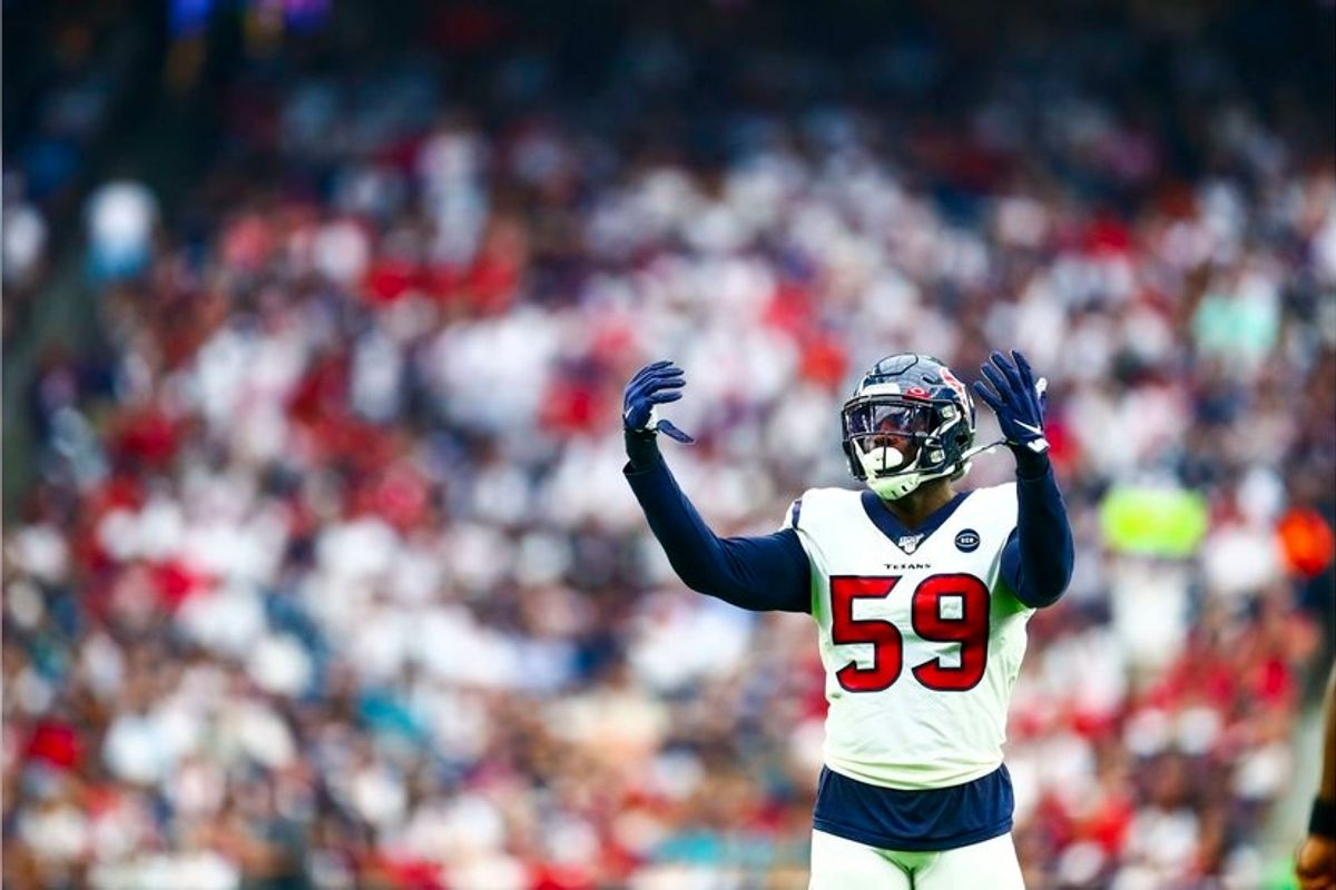 Texans Whitney Mercilus and Jadeveon Clowney