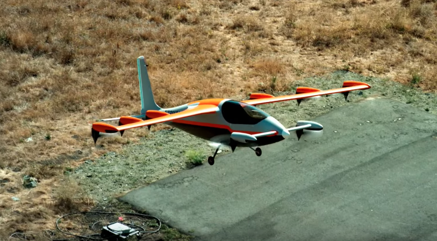 Kitty Hawk Heaviside electric plane