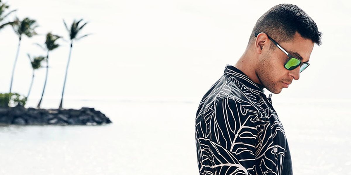 Wilmer Valderrama on a beach in Hawaii