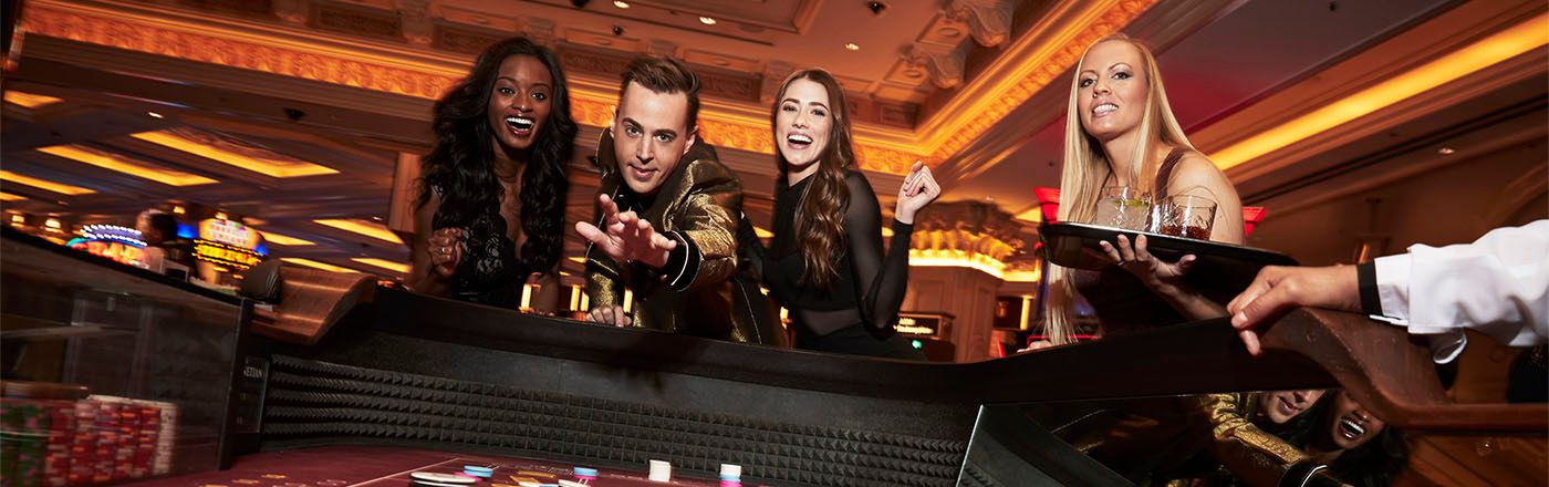Sean Murray rolls the dice at a Las Vegas table.