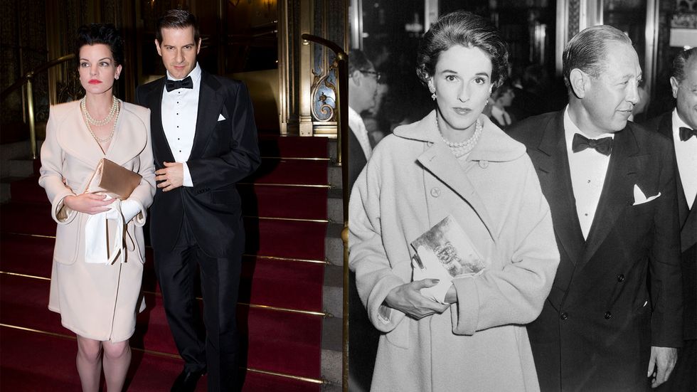 Pauley Perrette of Broke and Darren Greenblatt as socialites Babe Paley and William Paley