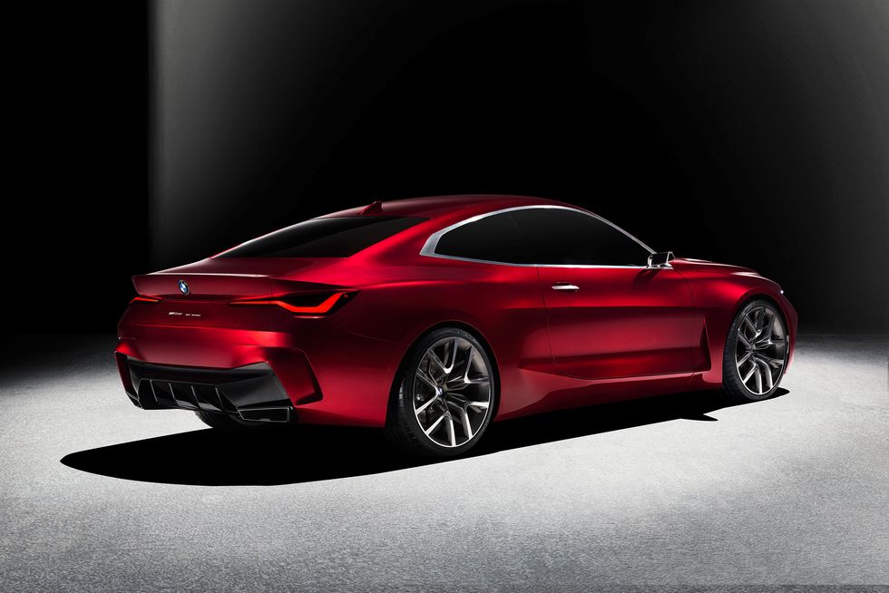 BMW Concept 4 rear back side wheels trunk roof