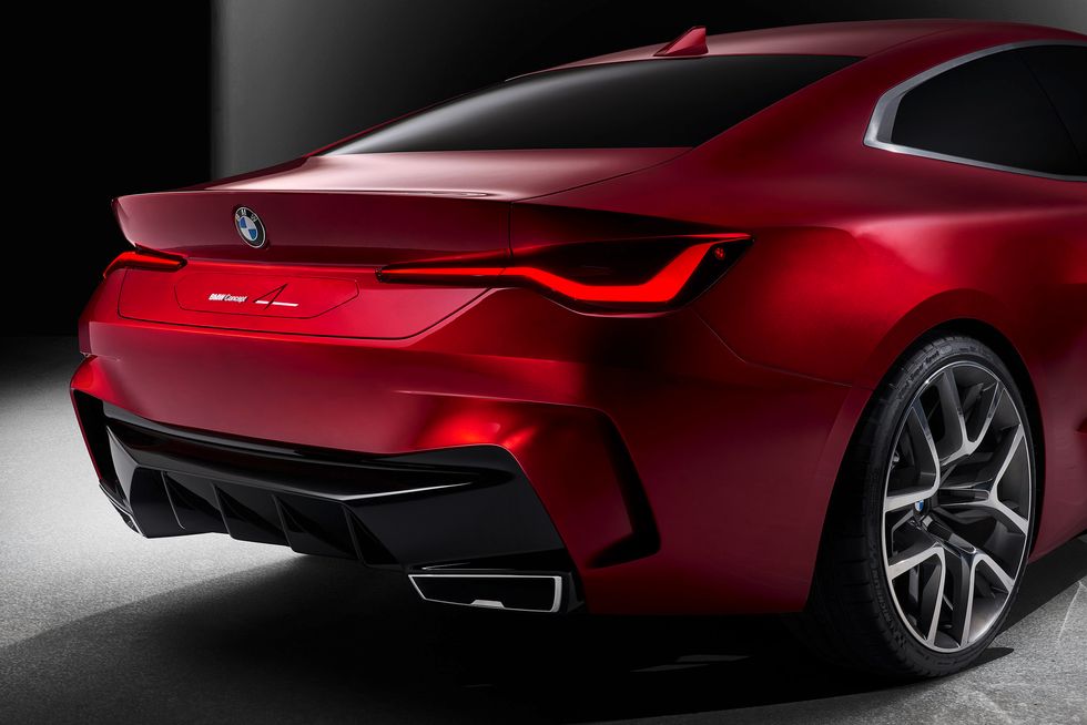 BMW Concept 4 rear back exhaust side wheels trunk