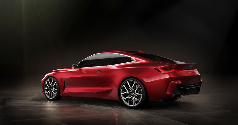 BMW Concept 4 front face exhaust side wheels trunk
