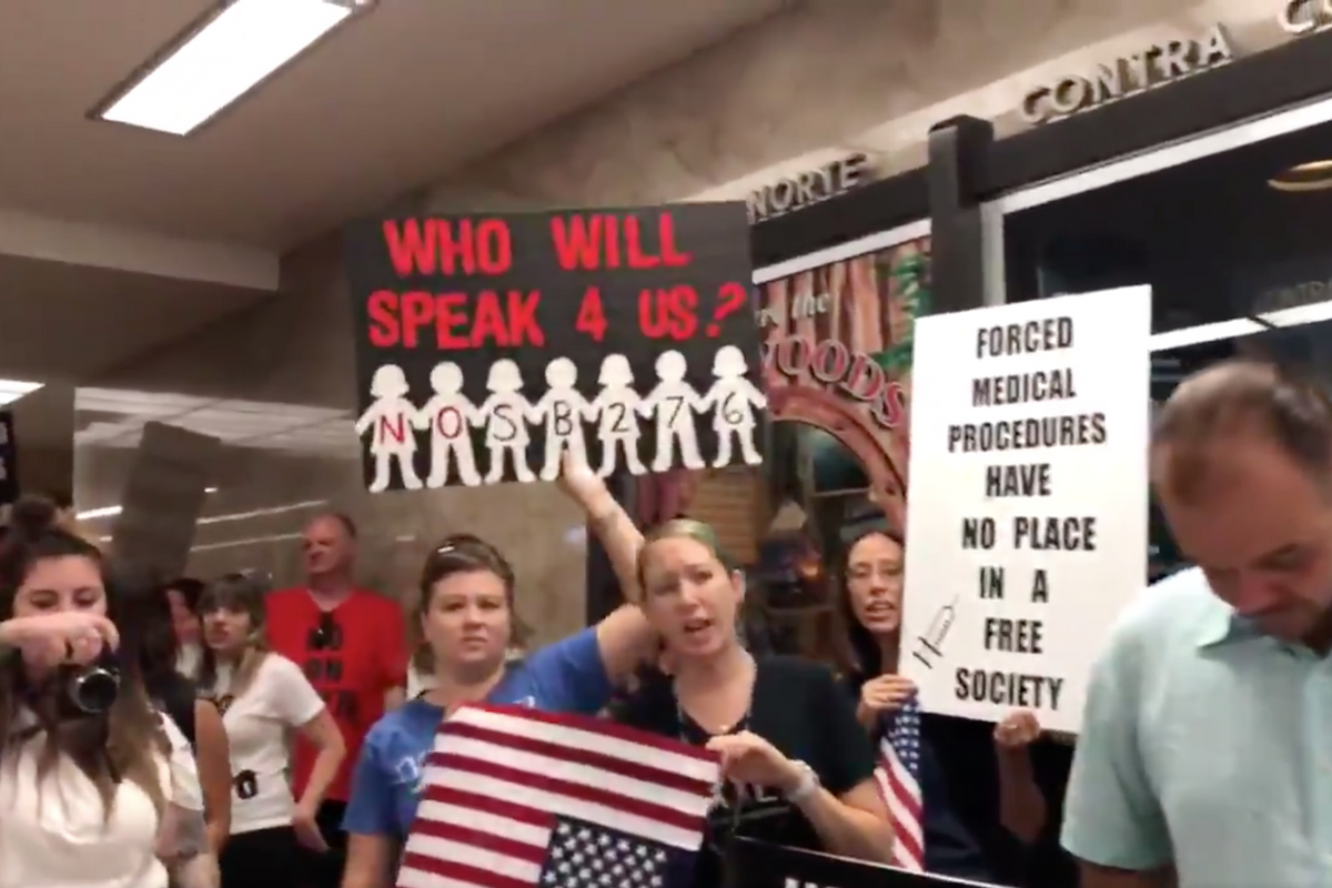 Anti-Vaxxer Throws Bloody Diva Cup At California State Senate, 'For The Dead Babies'