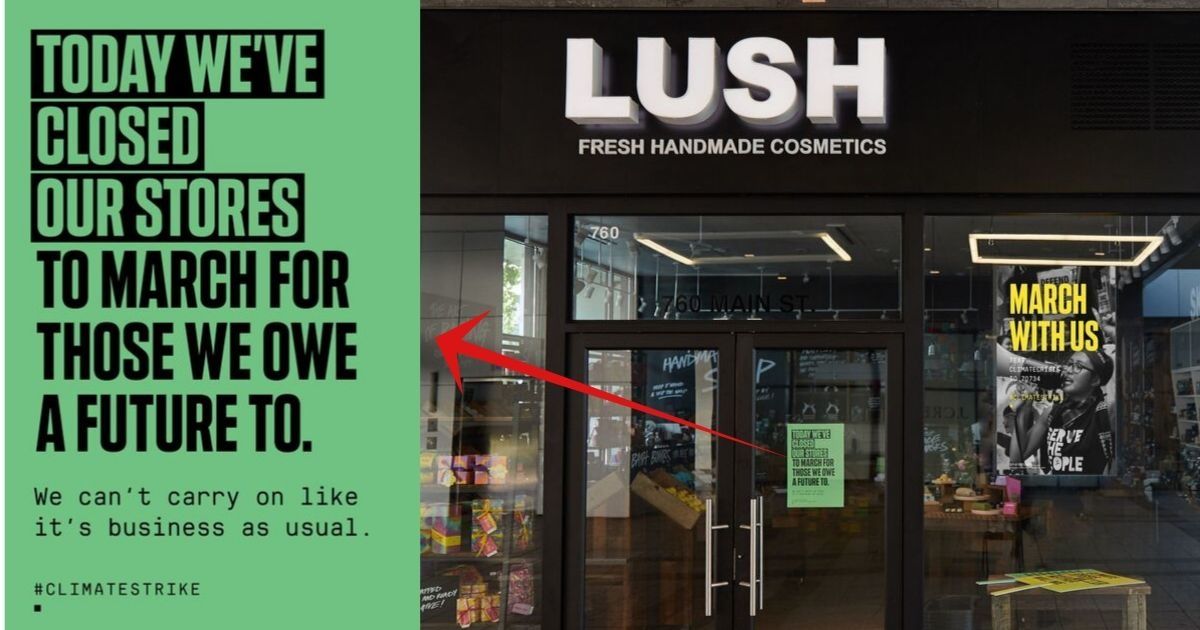 Lush to shut down all stores and operations, asking 5000+ employees to march for climate crisis