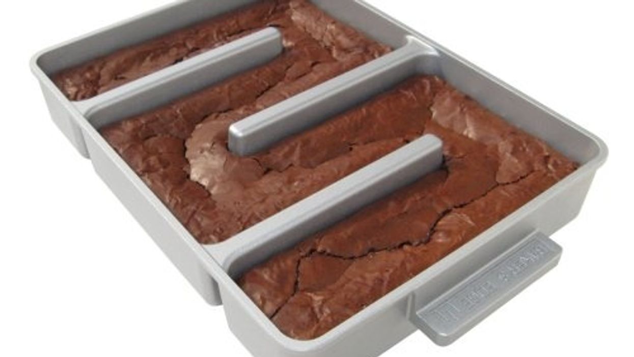 This pan makes nothing but corner pieces, and it's a brownie game-changer