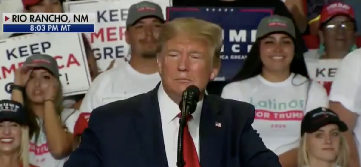 Trump Claims He Loves 'The Hispanics' More Than The Country During 'Latinos For Trump' Rally In New Mexico
