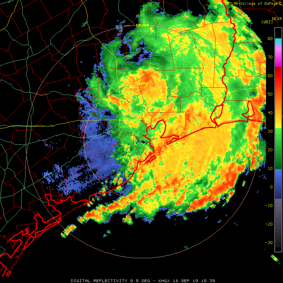 WeatherMap Imelda update: The storm went easy on us last night, but we are only at halftime