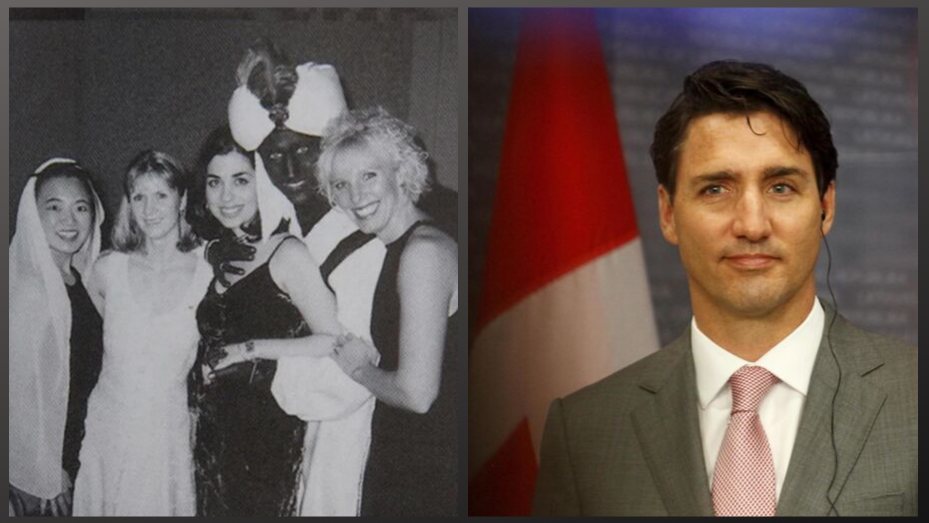 Una foto con la faccia dipinta di nero imbarazza Trudeau