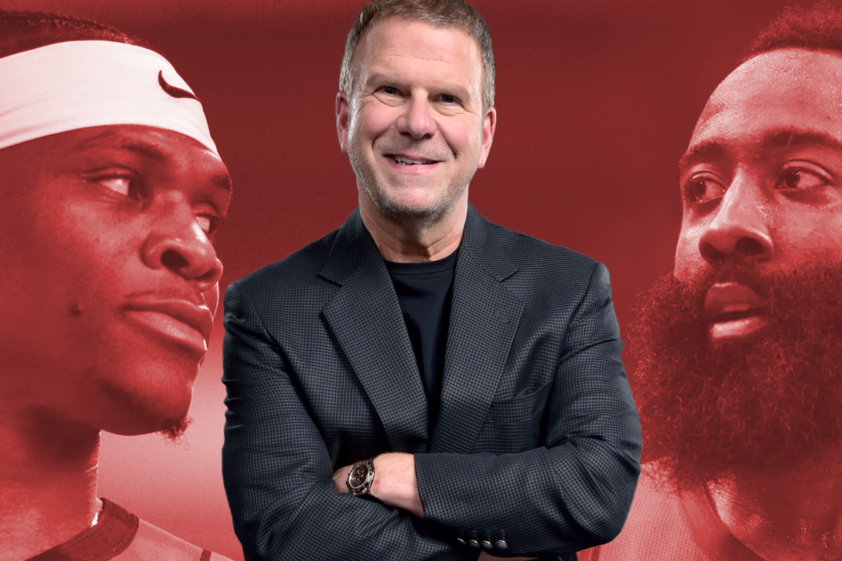 Rockets Russell Westbrook, TilmanFertitta, James Harden
