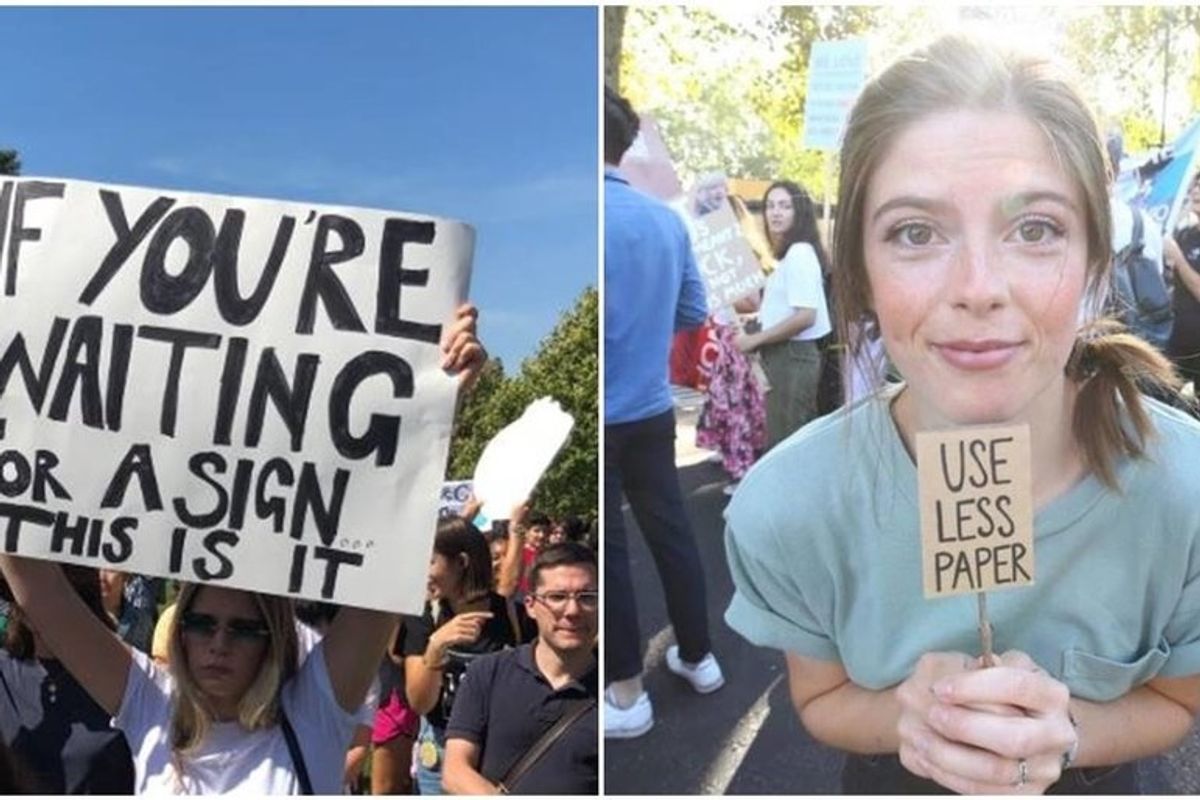 25 of the funniest signs from the global Climate Strike