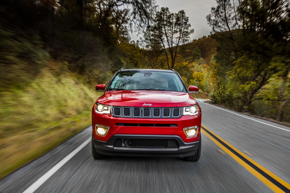 2020 Jeep Compass Limited Front Grille Headlights Driving