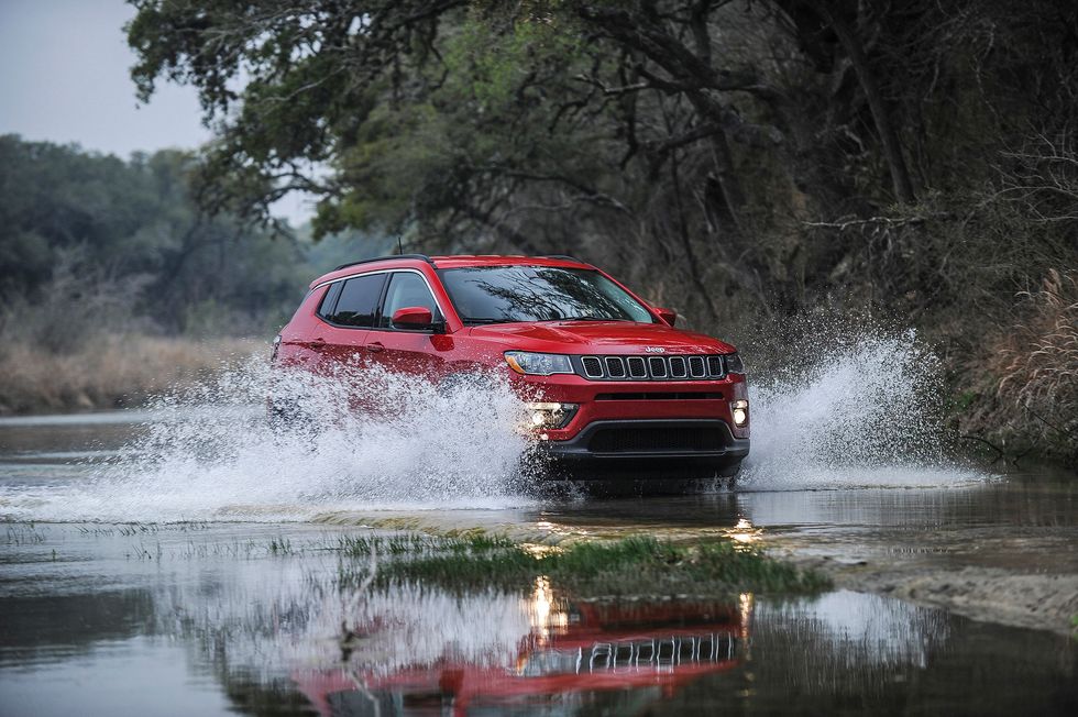 2020 Jeep Compass Trailhawk fording water