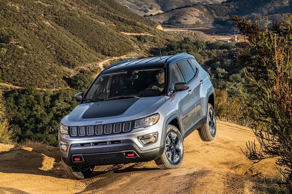 2020 Jeep Compass Trailhawk tow hooks grille wheels