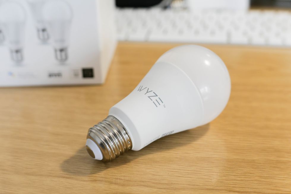 Wyze bulb on a table