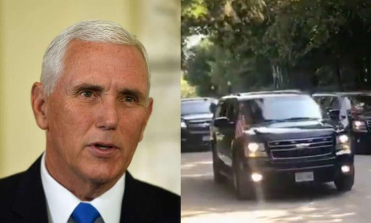 Mike Pence Slammed For Visiting Michigan Island Where Vehicles Are Banned With Eight-Car Motorcade