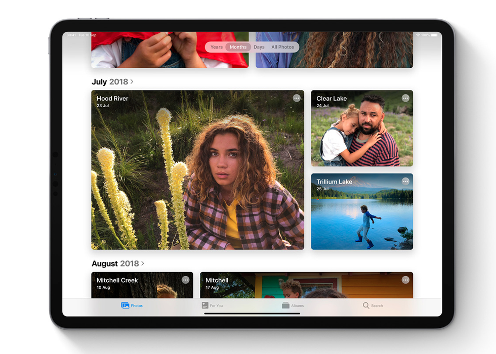 New Photos app in iPadOS