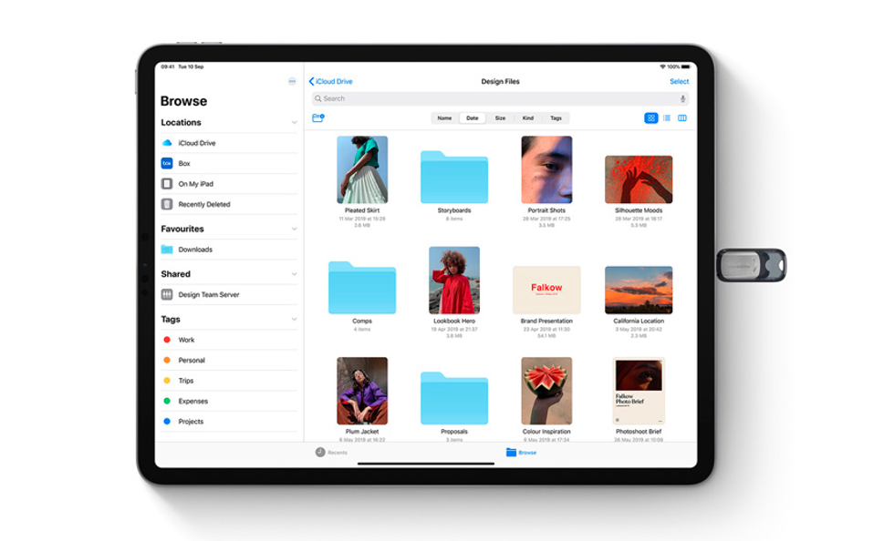 Files app in iPadOS