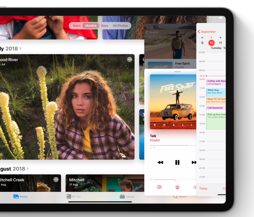 Slide Over apps in iPadOS
