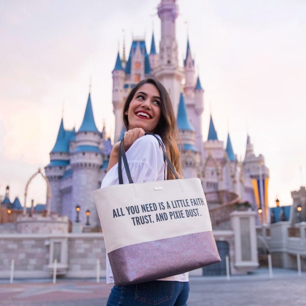 kate spade disney tote pixie dust