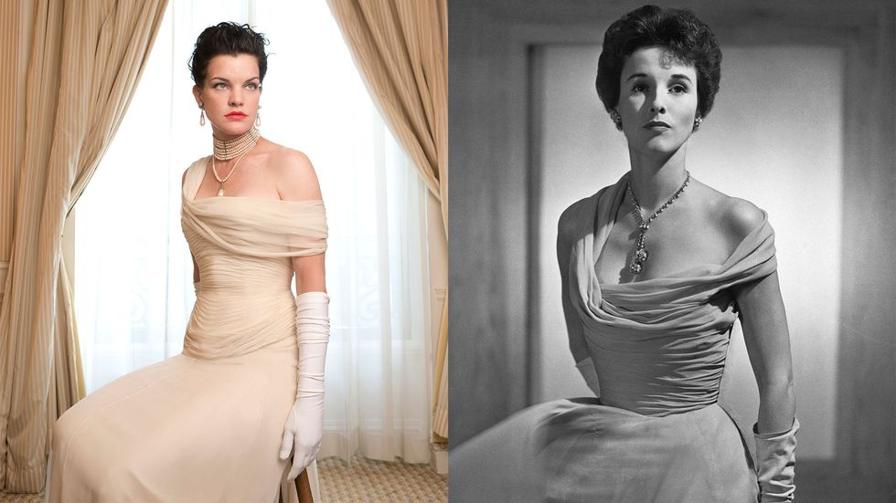 Pauley Perrette of Broke channeling the elegant Babe Paley