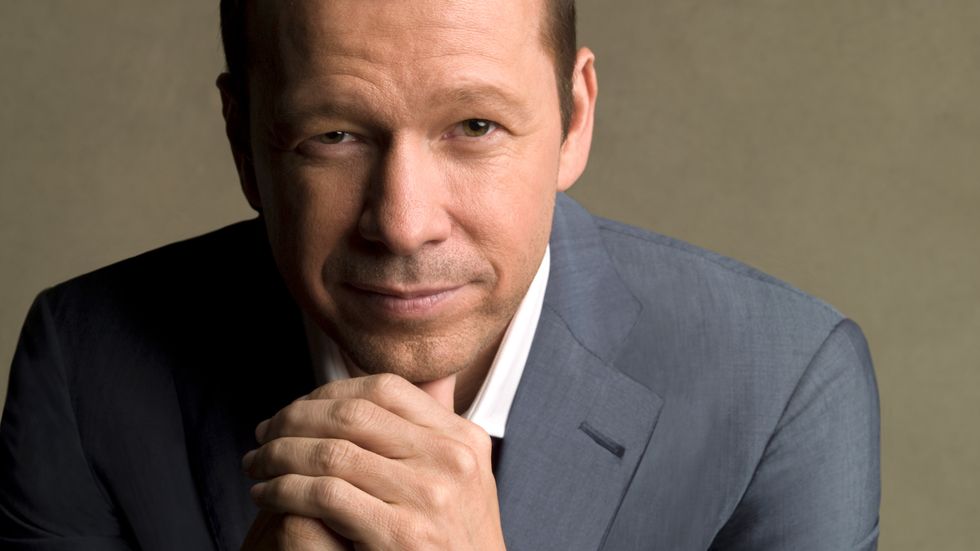 Donnie Wahlberg in grey suit
