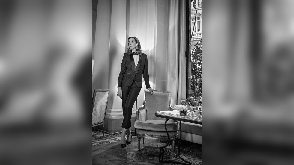 Allison Janney in tuxedo
