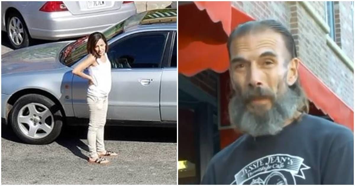Everyone ignored this single mom with a flat tire until a homeless man arrived on the scene