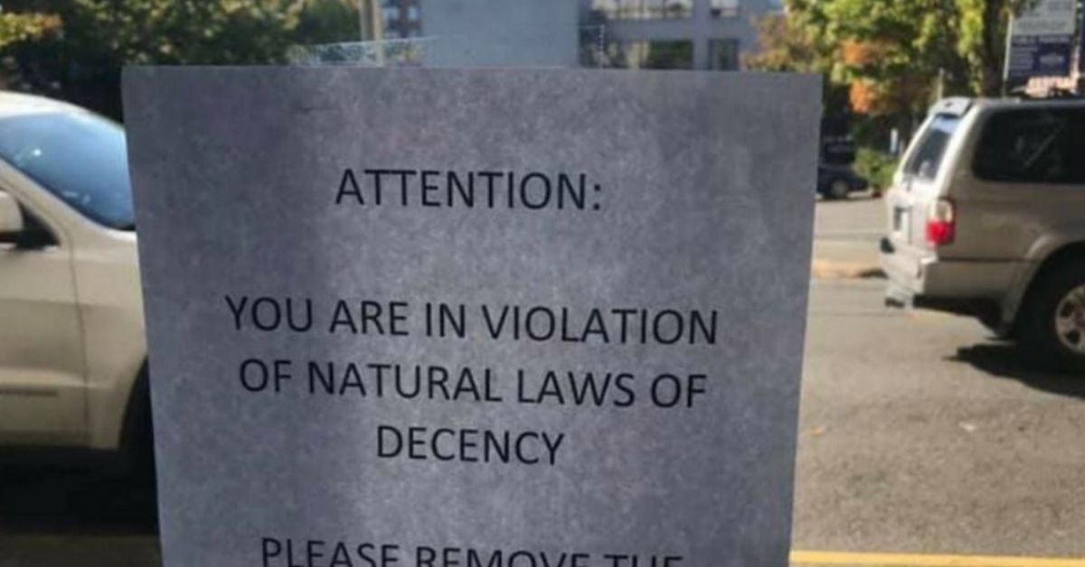 Washington Salon Owner Hits Back After Someone Puts Sign Saying Pride Flag Is 'In Violation Of Natural Laws Of Decency' On Window