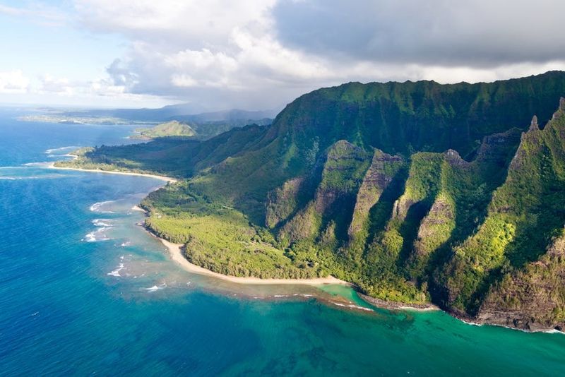 Sur la côte Pali, Hawaï