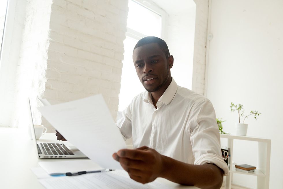 Employer tossing resume with the phrase "transferable skills"