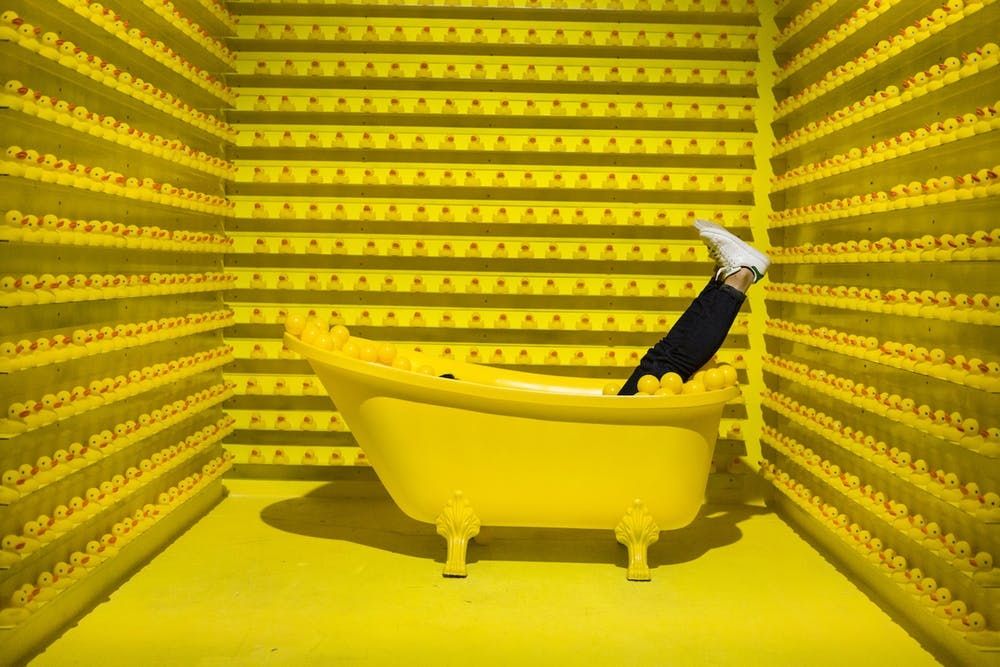 Happy Place:  Rubber Ducky Tub