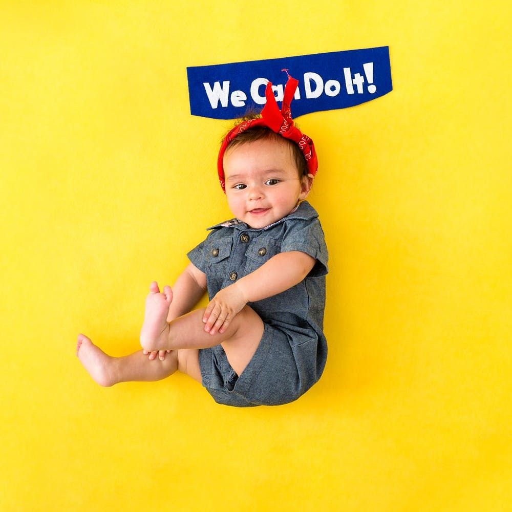 infant rosie the riveter costume