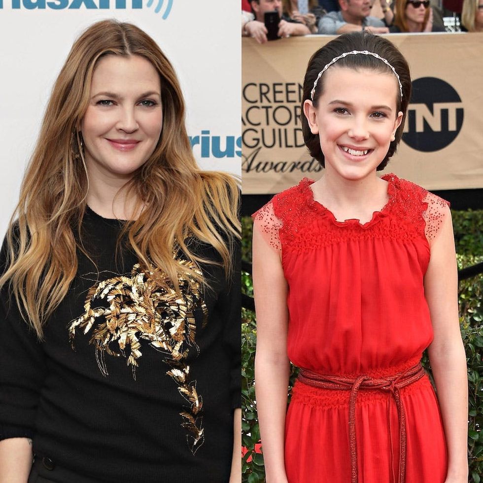 Drew Barrymore And Millie Bobby Brown Bonded Over E T And Stranger Things Brit Co