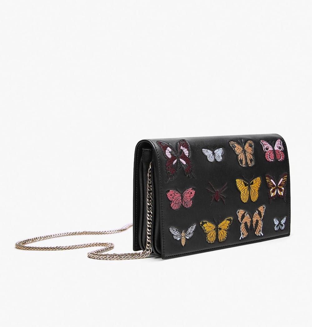 zara butterfly bag