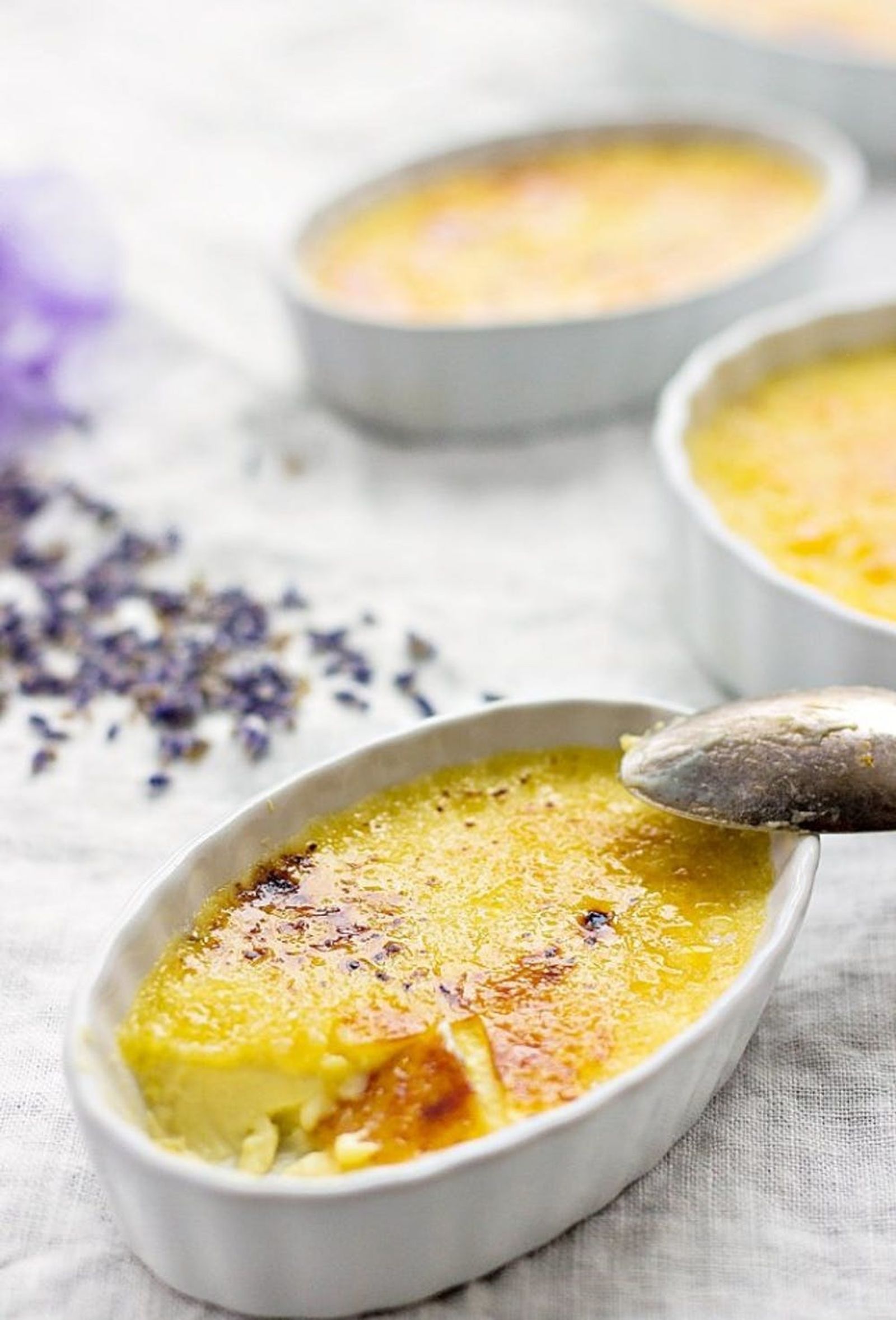 Lavender Creme Brulee Valentine's Day Dessert Recipe