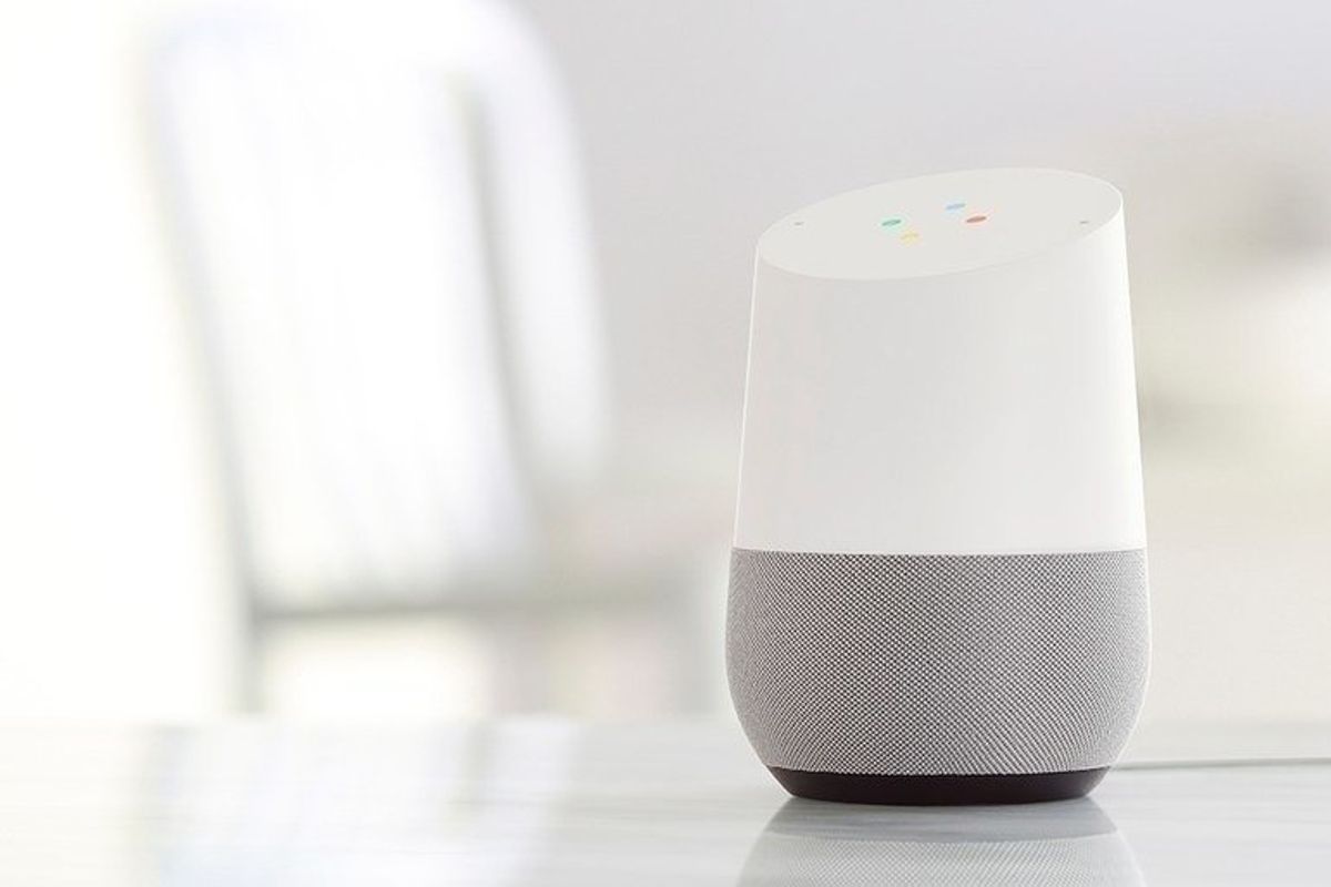 Photo of the Google Home smart speaker