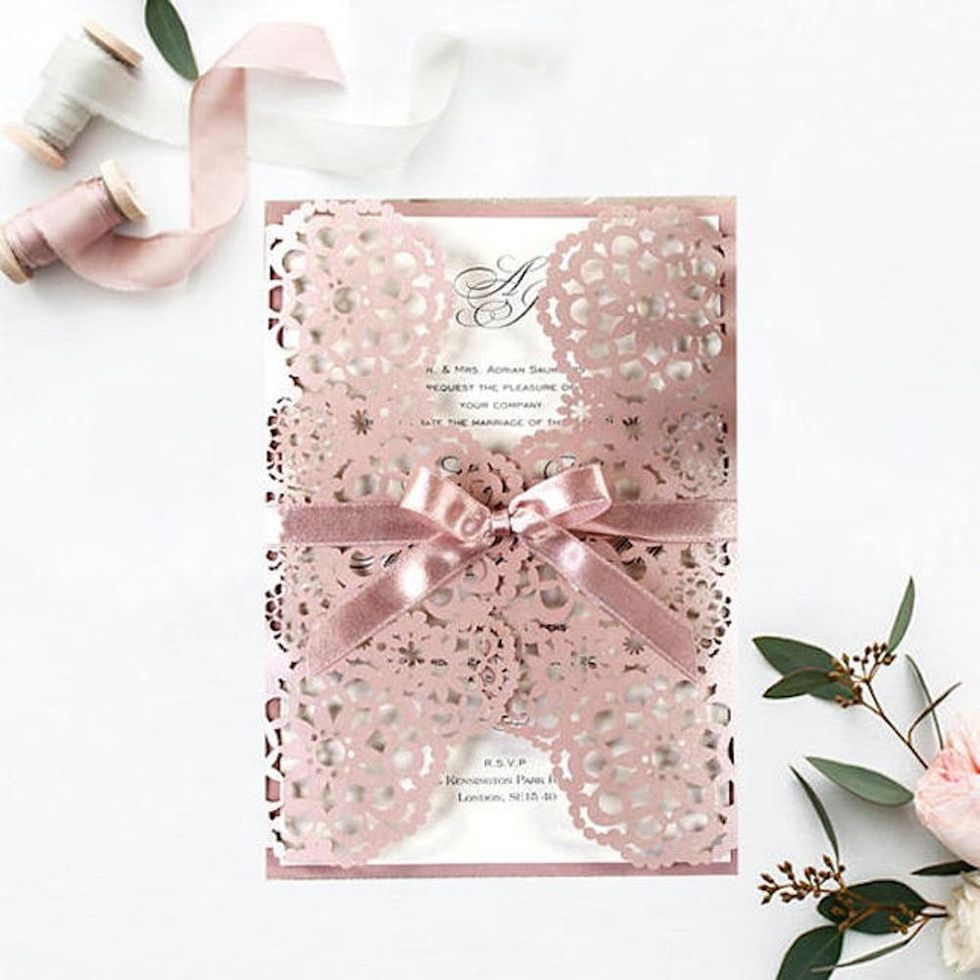 20 Embossed Wedding Invitations That Will Give You All the Feels